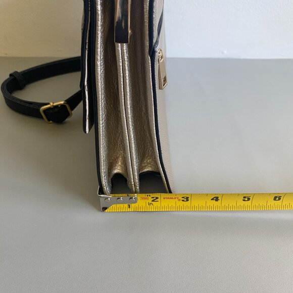 Call It Spring Sage Green Black Structured Shoulder Bag - Picture 11 of 14